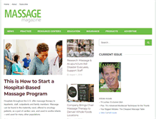 Tablet Screenshot of massagemag.com